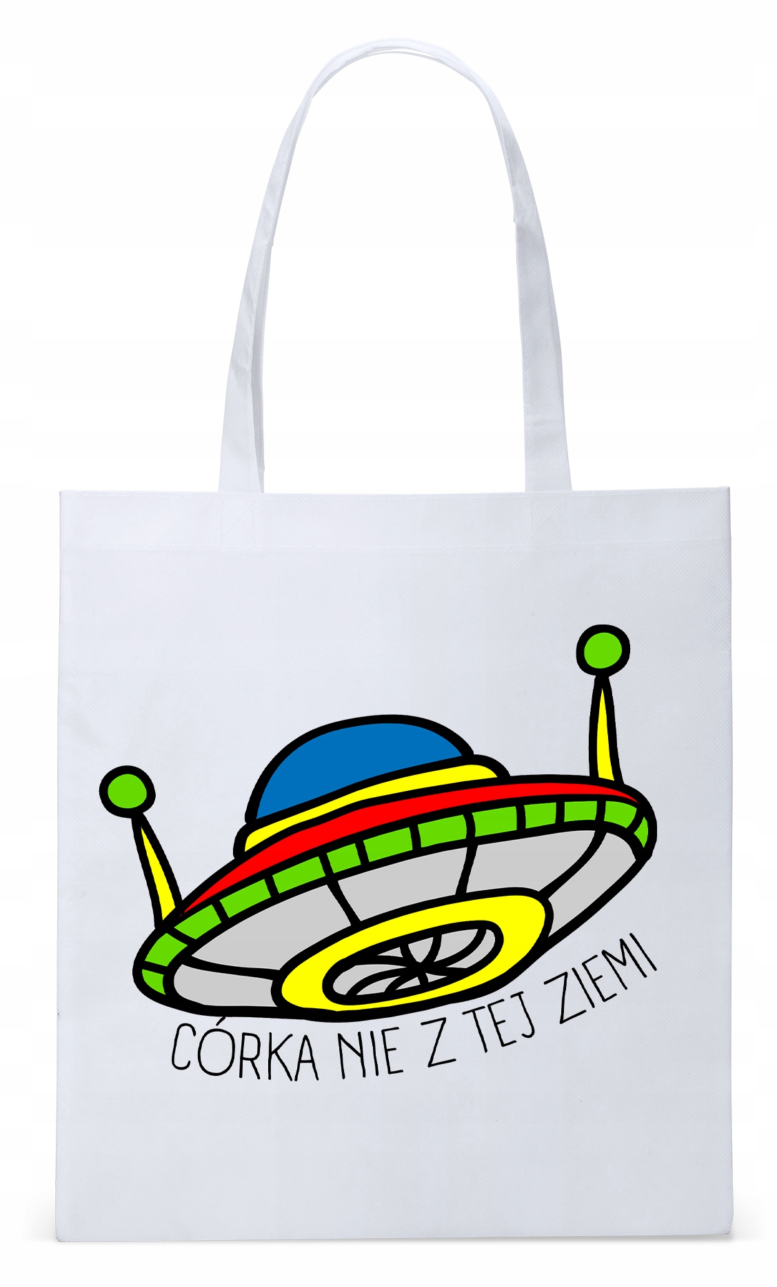 Dla Córki Córeczki Prezent Torba Eco Biała Shopper Z Nadrukiem Ze Zdjęciem