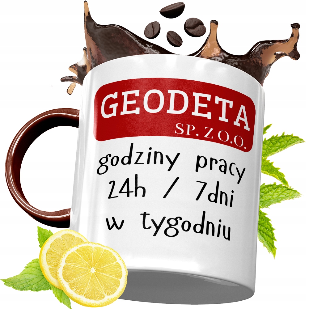 Kubek Bordowy Dla Geodety Na Urodziny Prezent Z Nadrukiem Ze Zdjęciem