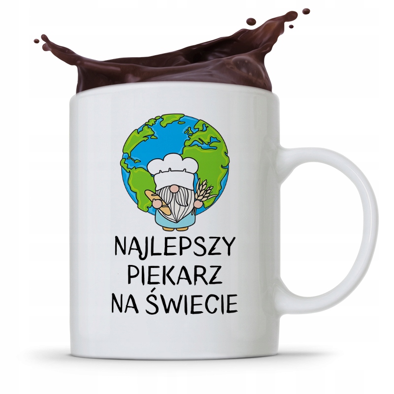 Kubek Prezent Dla Piekarza Najlepszy Na Świecie Z Nadrukiem Ze Zdjęciem