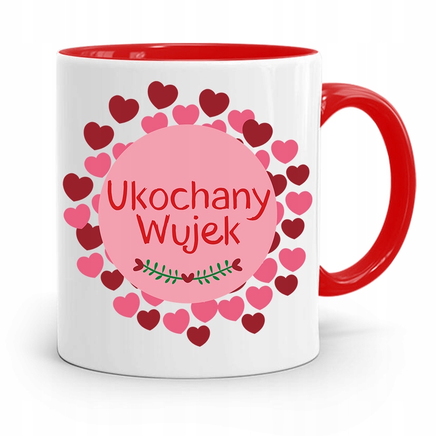 Kubek Czerwony Prezent Dla Wujka Ukochany Wujek Z Nadrukiem Ze Zdjęciem