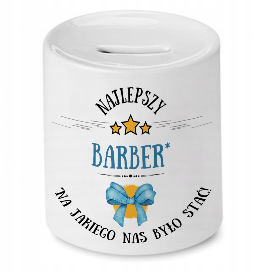 Skarbonka Dla Barbera Idealny Imieniny Prezent Z Nadrukiem Ze Zdjęciem