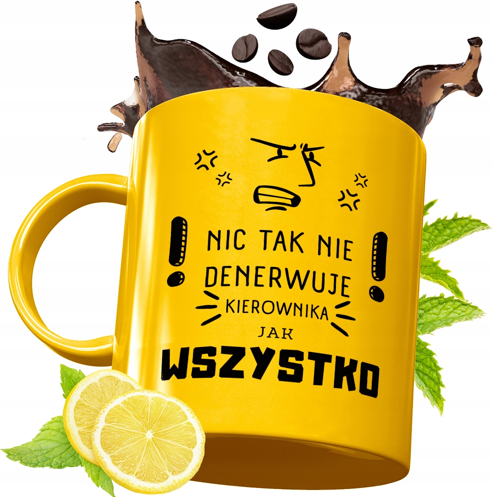 Złoty Kubek Premium Dla Kierownika Prezent Z Nadrukiem Ze Zdjęciem