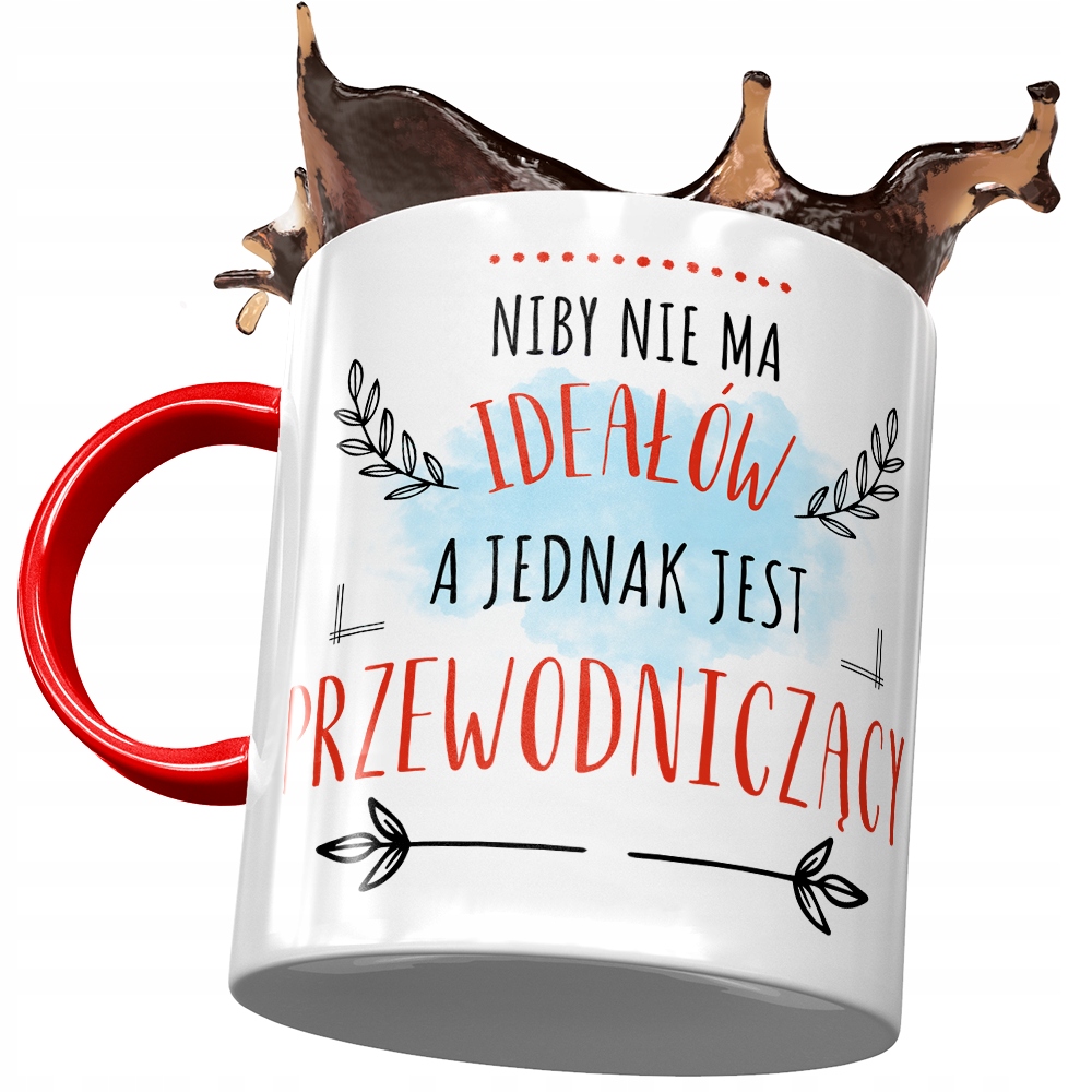 Kubek Czerwony Dla Przewodniczącego Niby Nie Ma Z Nadrukiem Ze Zdjęciem