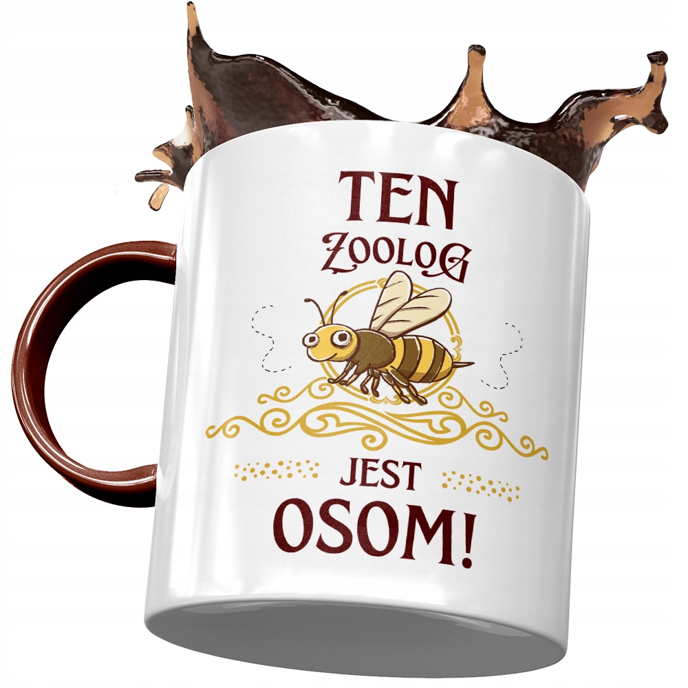 Kubek Bordowy Dla Zoologa Ten Zoolog Jest Osom Z Nadrukiem Ze Zdjęciem