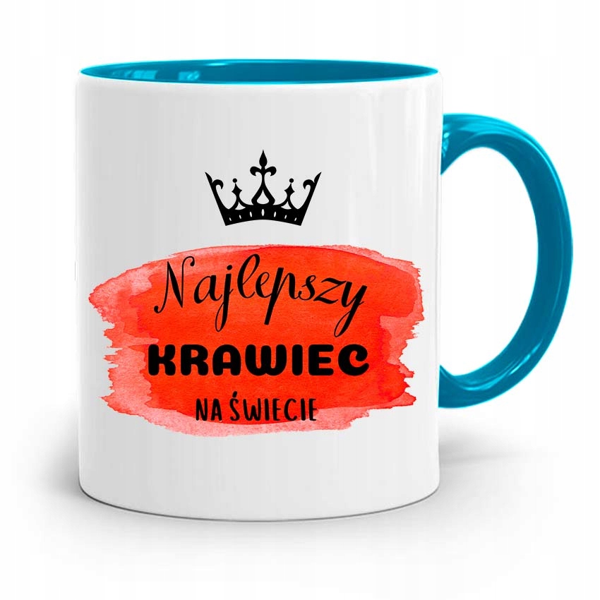 Kubek Błękitny Krawcowej Krawca Najlepszy Krawiec Z Nadrukiem Ze Zdjęciem