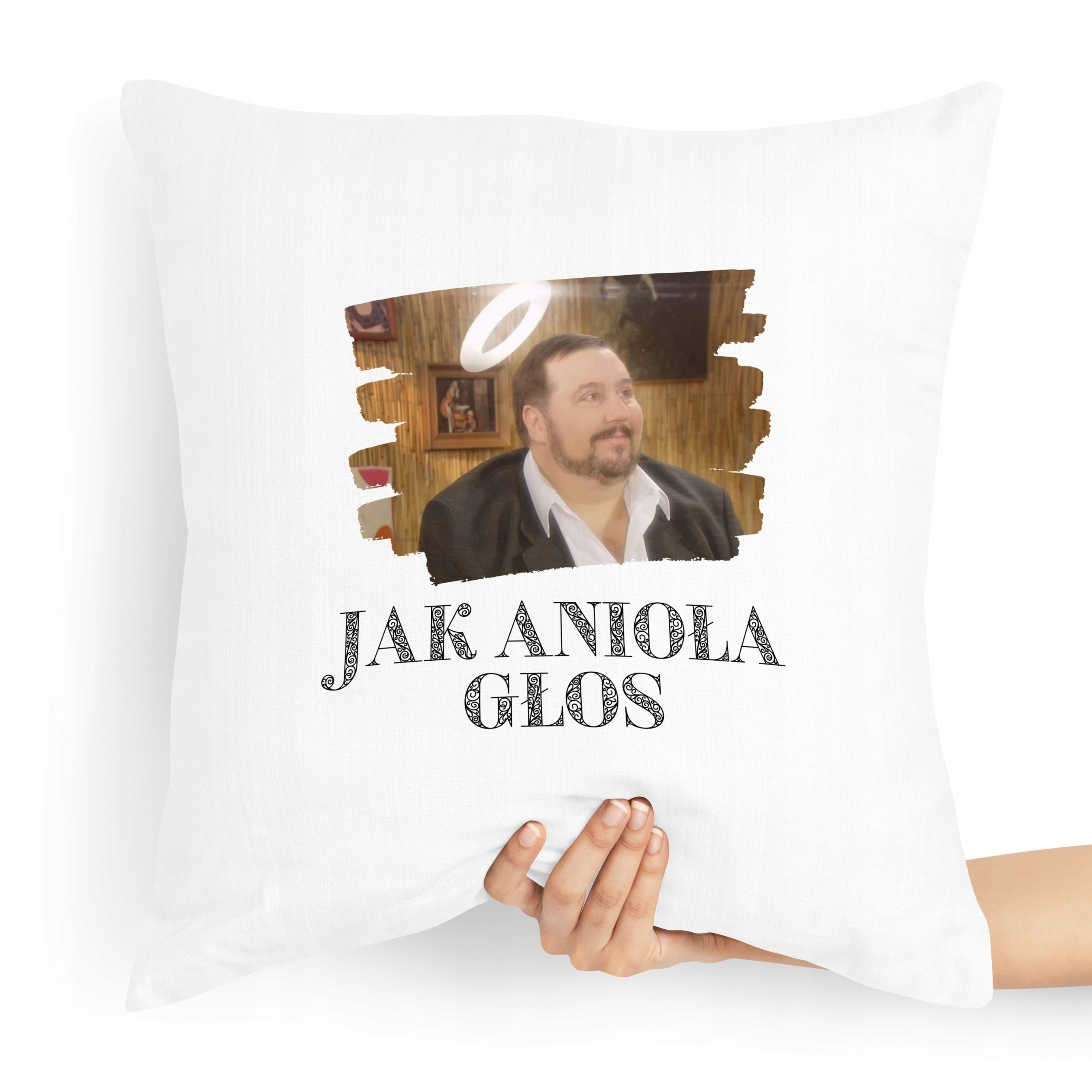 Poduszka Zabawny Prezent Facet Jak Anioła Głos Z Nadrukiem Ze Zdjęciem
