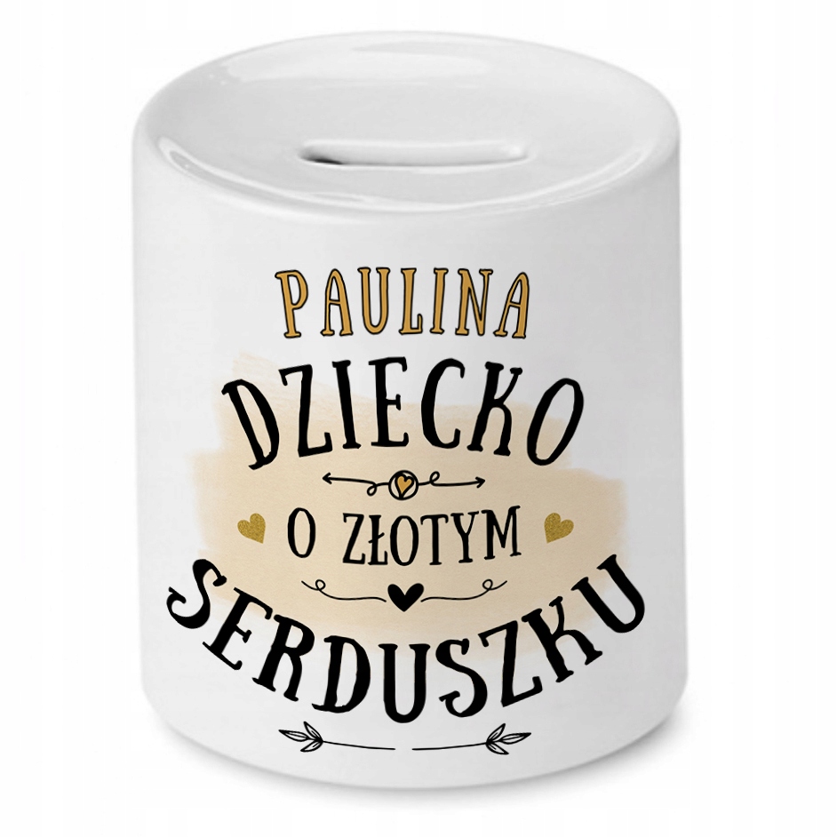 Skarbonka 330 Ml Dla Pauliny Córki Dziecka Z Nadrukiem Ze Zdjęciem