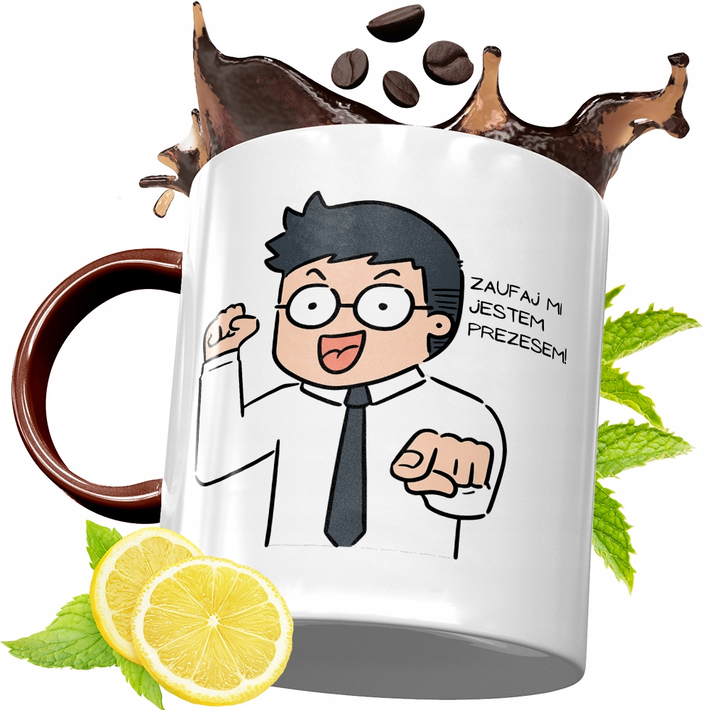 Kubek Bordowy Dla Prezesa Na Urodziny Prezent Z Nadrukiem Ze Zdjęciem