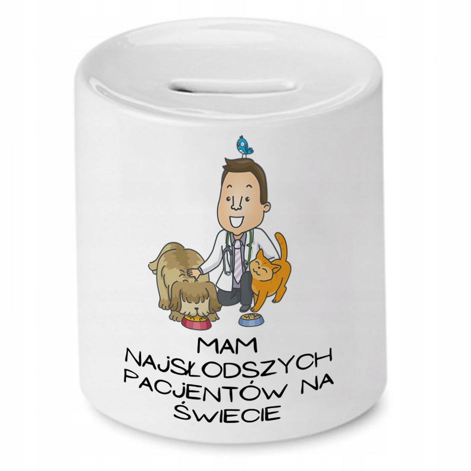 Skarbonka Dla Weterynarza Najsłodszych Pacjentów Z Nadrukiem Ze Zdjęciem