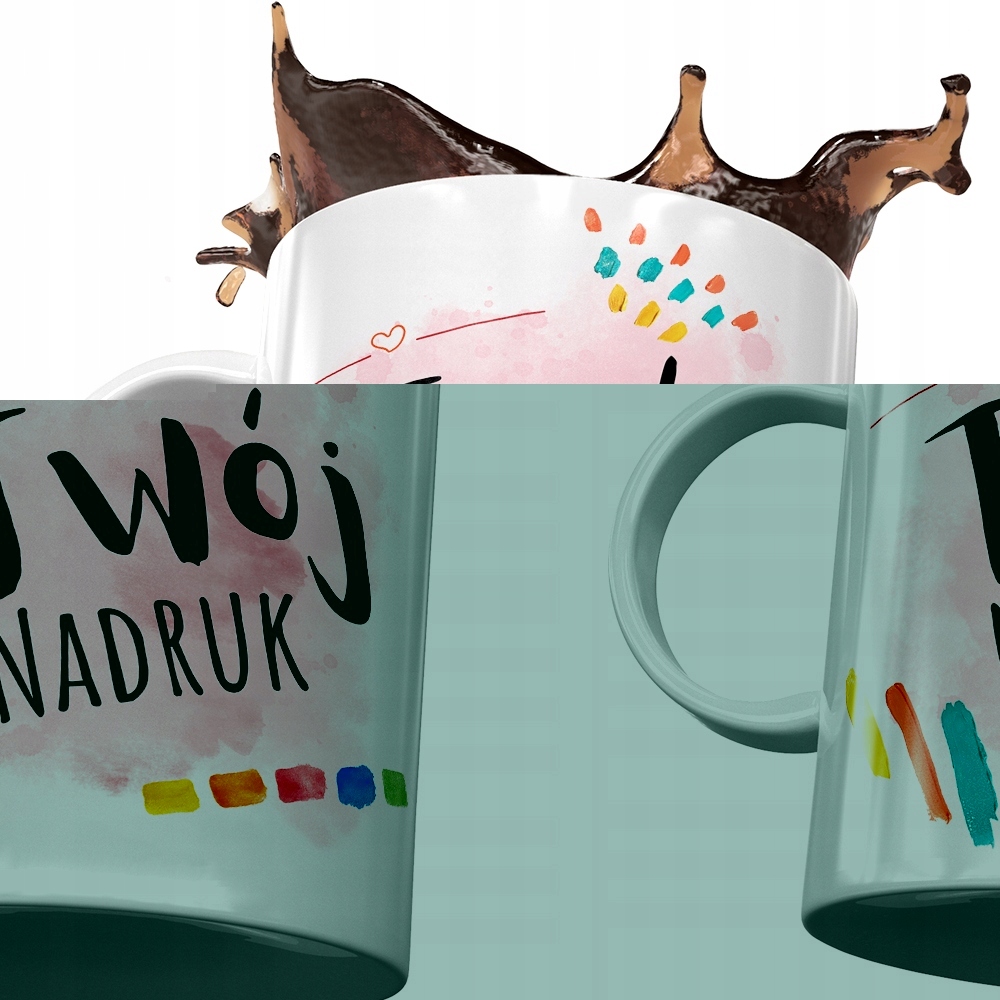 Kubek Błękitny Dla Drukarza Żajebisty Drukarz Z Nadrukiem Ze Zdjęciem