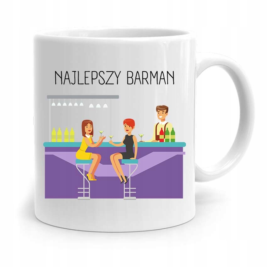 Kubek Prezent Dla Barmana Najlepszy Barman! Z Nadrukiem Ze Zdjęciem
