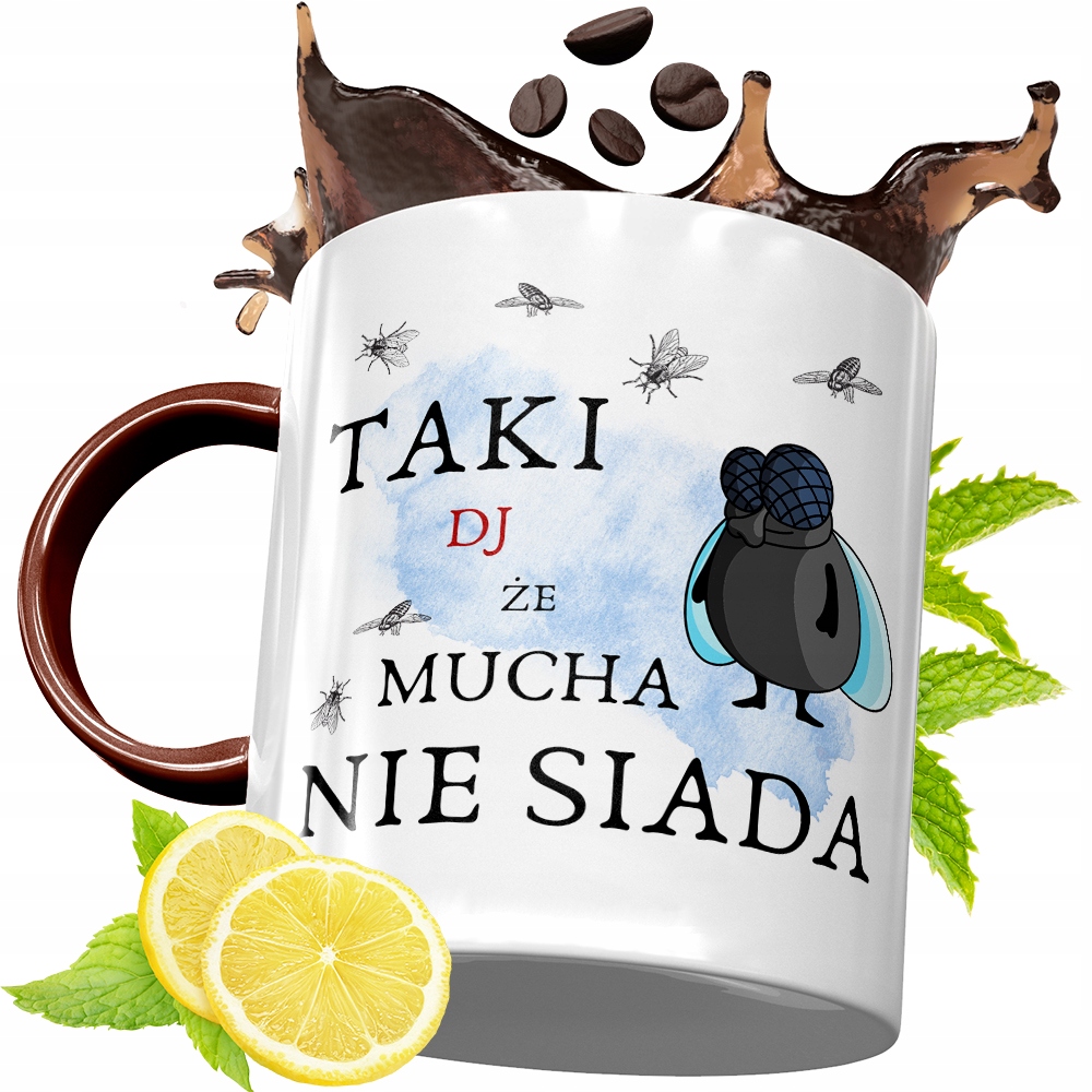 Kubek Bordowy Dla Dja Na Urodziny Prezent Z Nadrukiem Ze Zdjęciem