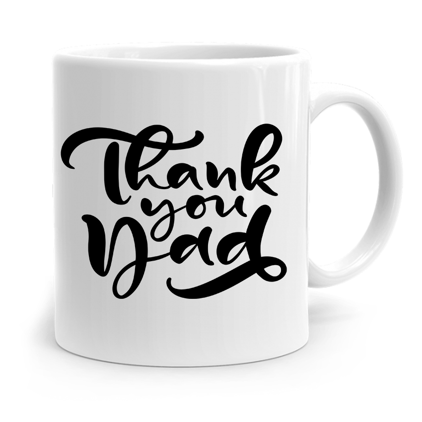 Kubek Na Dzień Ojca Dla Taty Thank You Dad Prezent Z Nadrukiem Ze Zdjęciem