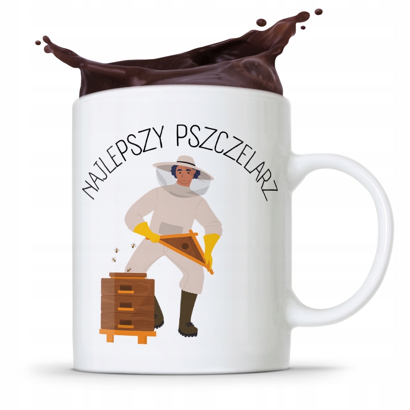 Kubek Prezent Dla Pszczelarza Najlepszy Pszczelarz Z Nadrukiem Ze Zdjęciem