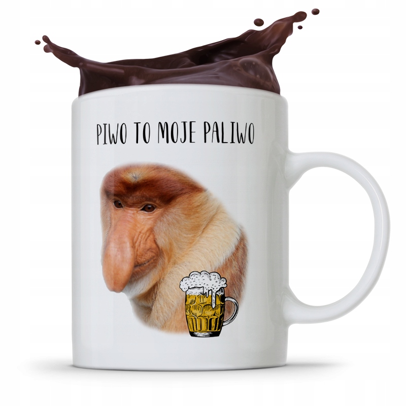 Kubek Śmieszny Janusz Nosacz Piwo To Moje Paliwo Z Nadrukiem Ze Zdjęciem