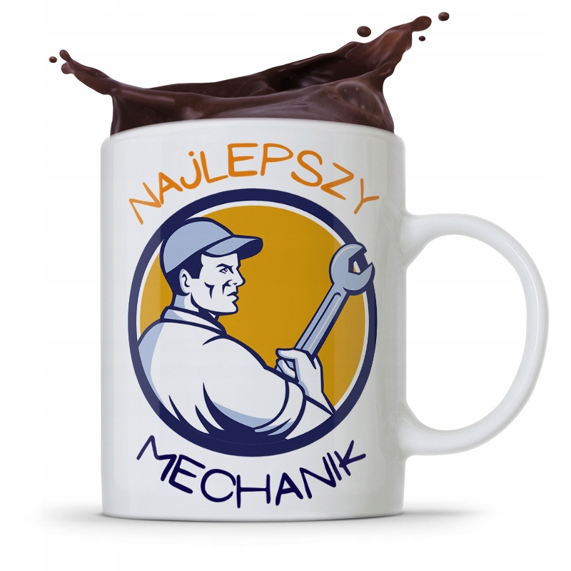 Kubek Prezent Dla Mechanika Najlepszy Mechanik Z Nadrukiem Ze Zdjęciem