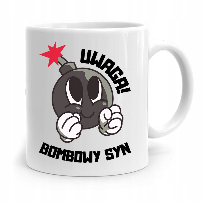 Kubek Prezent Dla Syna Uwaga Wybuchowy Synek Z Nadrukiem Ze Zdjęciem