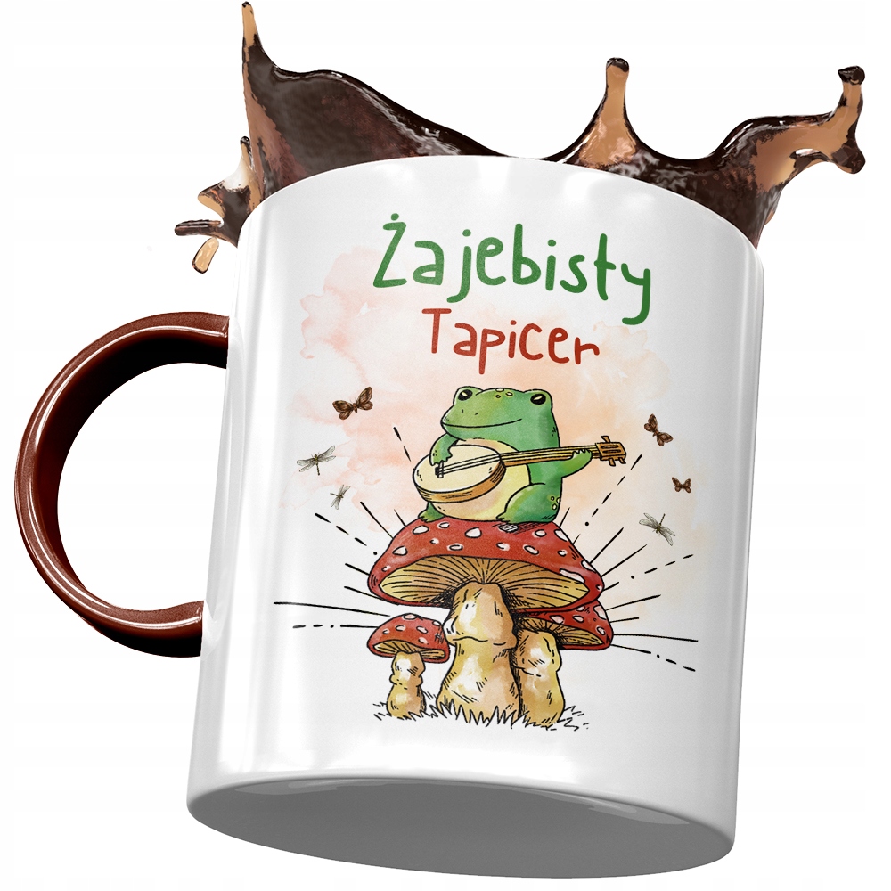 Kubek Bordowy Dla Tapicera Żajebisty Tapicer Z Nadrukiem Ze Zdjęciem