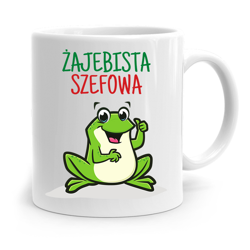 Kubek Prezent Dla Szefowej Żajebista Szefowa Z Nadrukiem Ze Zdjęciem