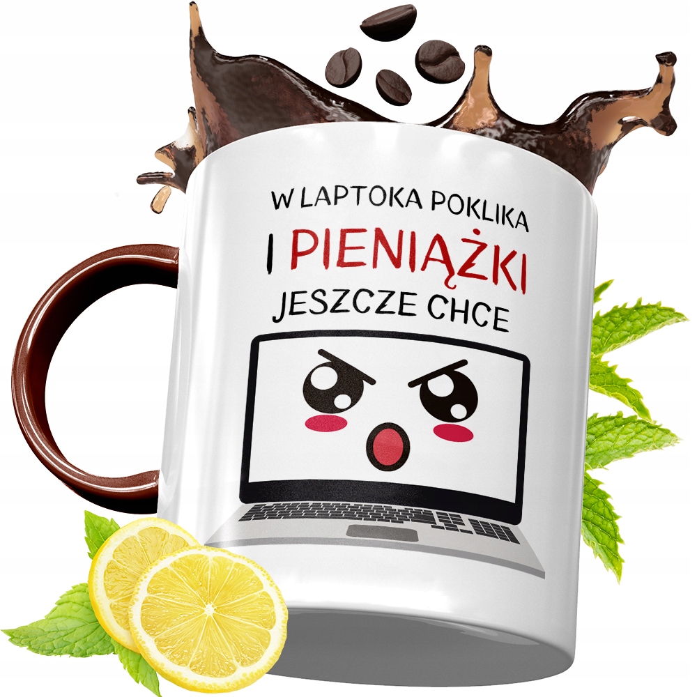 Kubek Bordowy Dla Informatyka Na Urodziny Prezent Z Nadrukiem Ze Zdjęciem