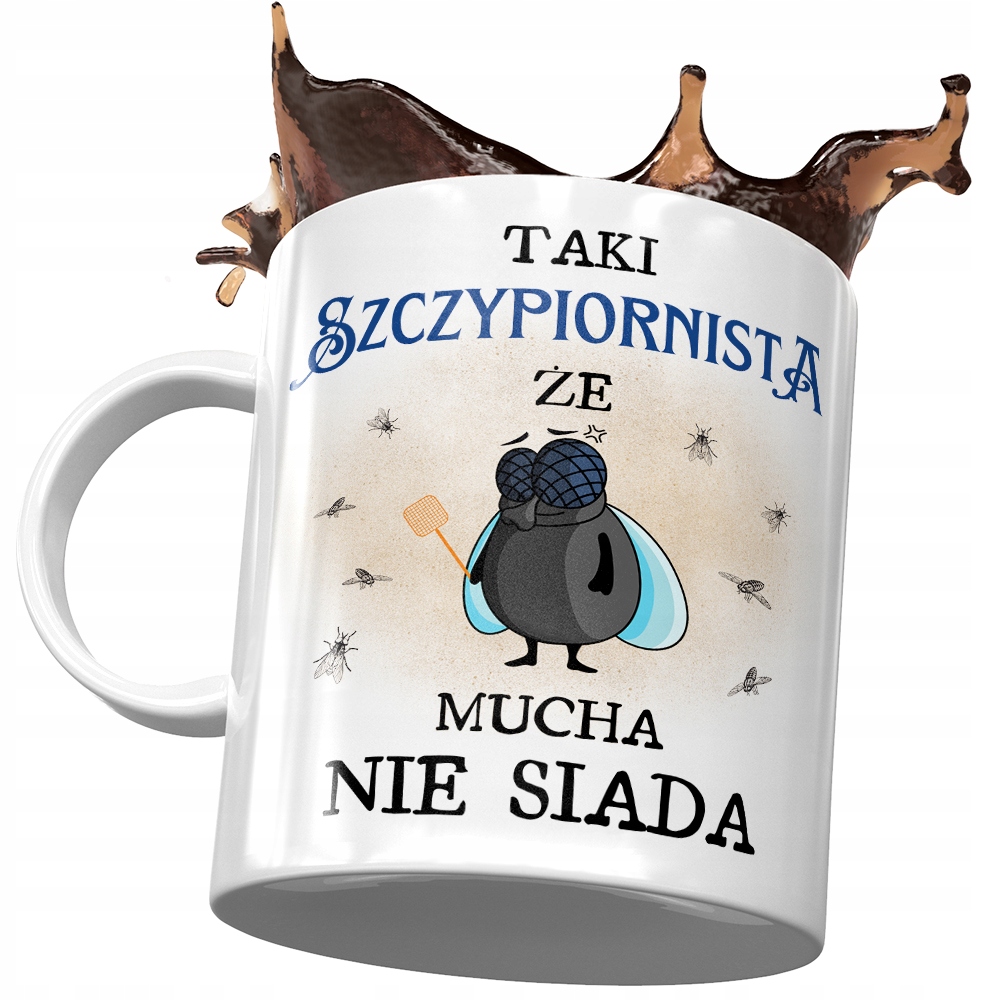 Kubek Dla Szczypiornisty Taki Że Mucha Nie Siada Z Nadrukiem Ze Zdjęciem