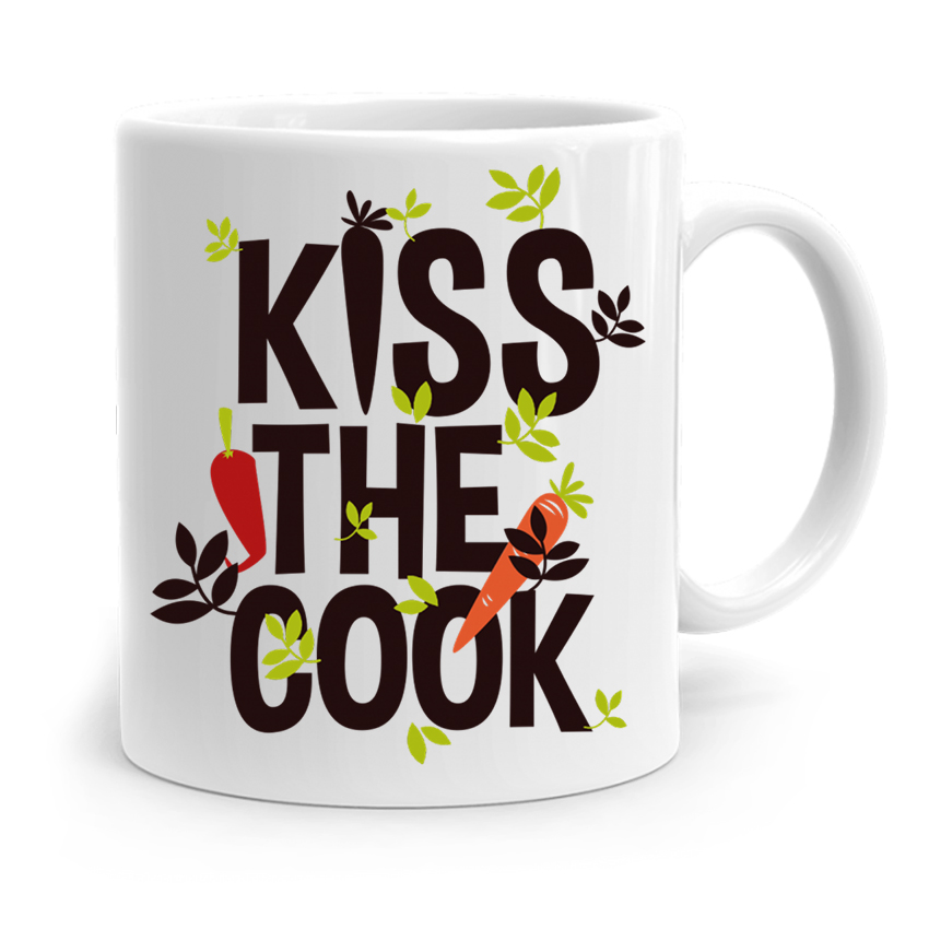 Kubek Prezent Dla Kucharza Kucharki Kiss The Cook Z Nadrukiem Ze Zdjęciem