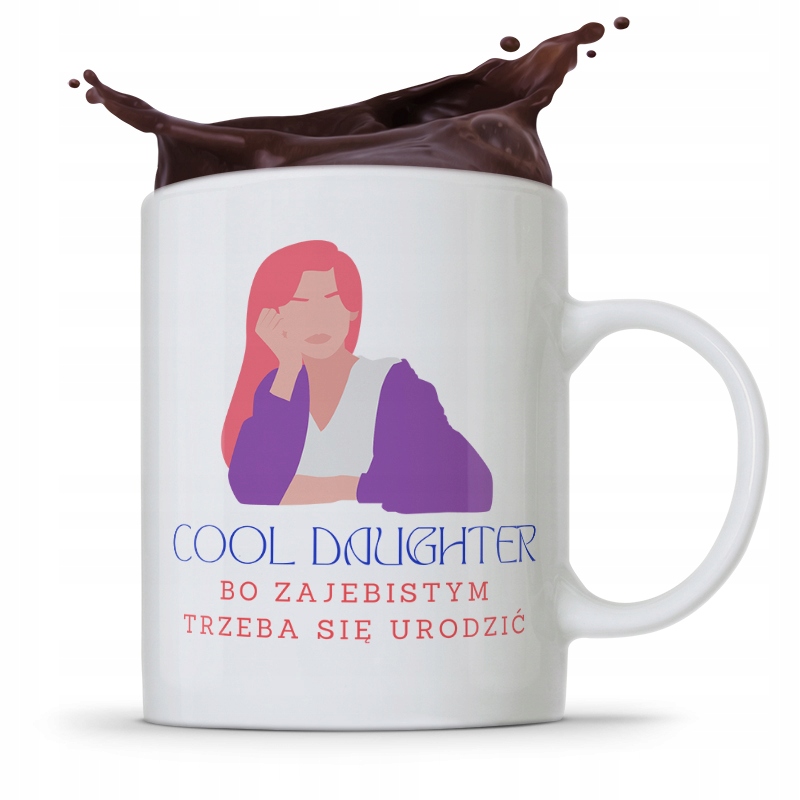 Kubek Prezent Dla Córki Dziecka Cool Daughter Z Nadrukiem Ze Zdjęciem