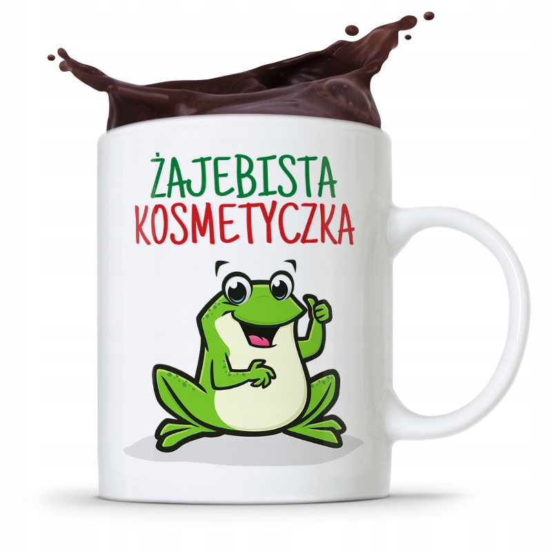 Kubek Prezent Kosmetyczki Żajebista Kosmetyczka Z Nadrukiem Ze Zdjęciem