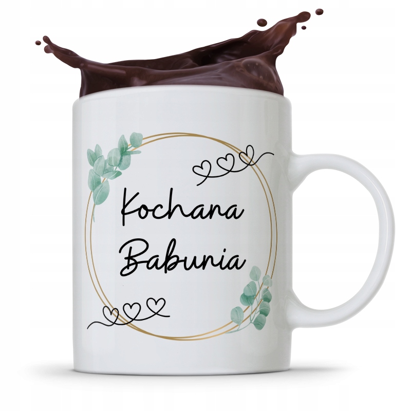 Kubek Dla Babci Na Imieniny Kochana Babunia Z Nadrukiem Ze Zdjęciem