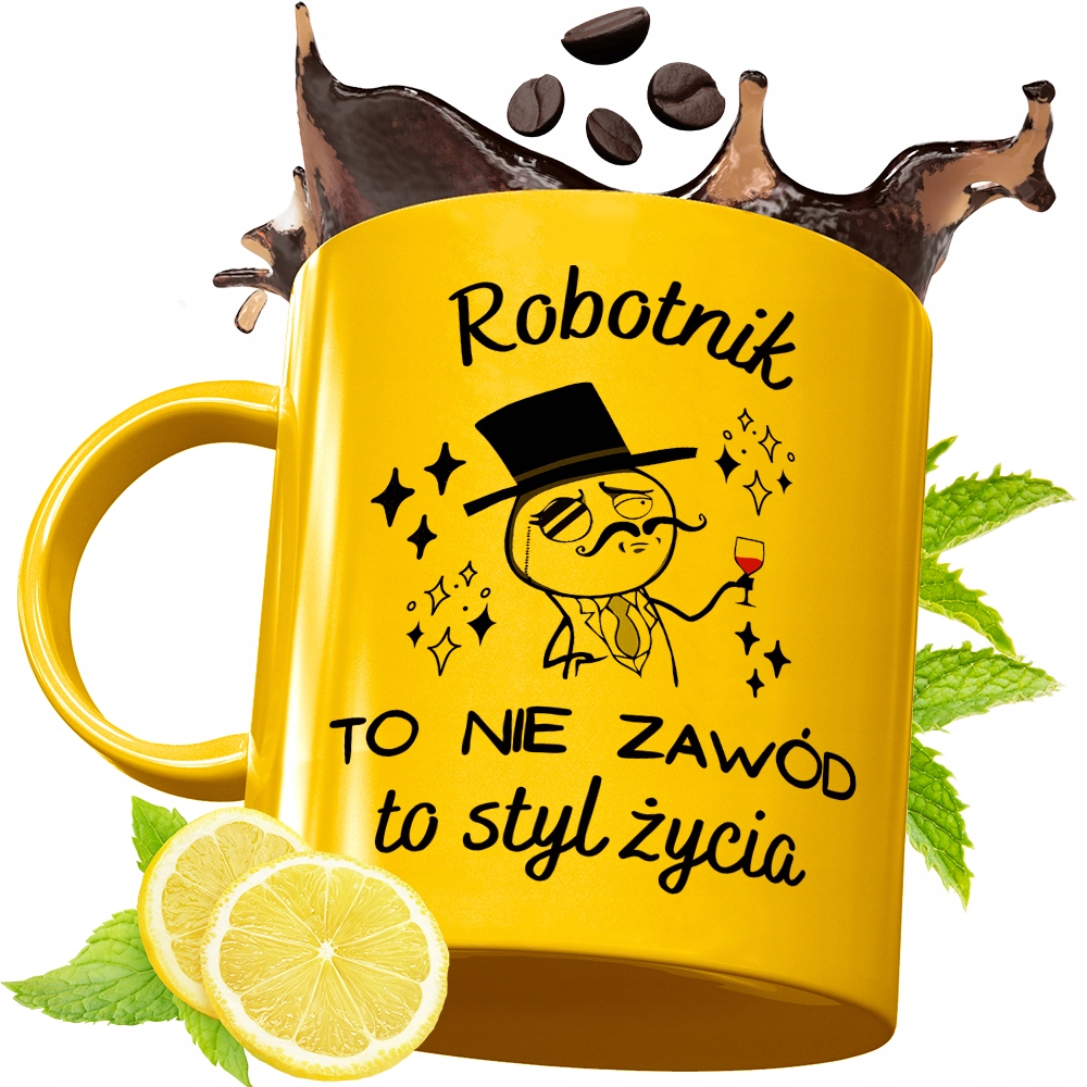 Złoty Kubek Premium Dla Robotnika Na Prezent Z Nadrukiem Ze Zdjęciem