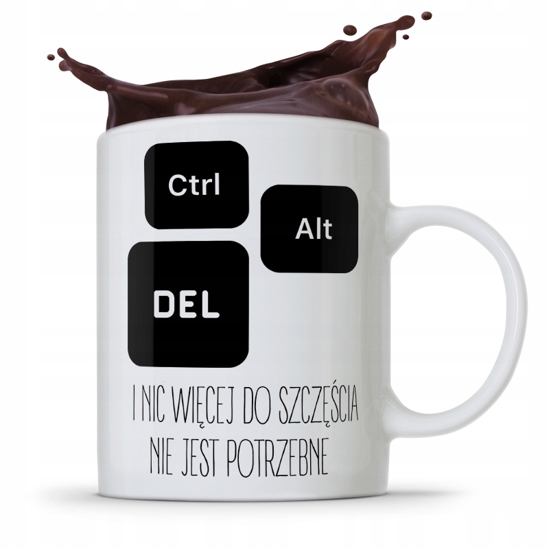 Kubek Informatyka Programisty Ctrl Alt Del Prezent Z Nadrukiem Ze Zdjęciem