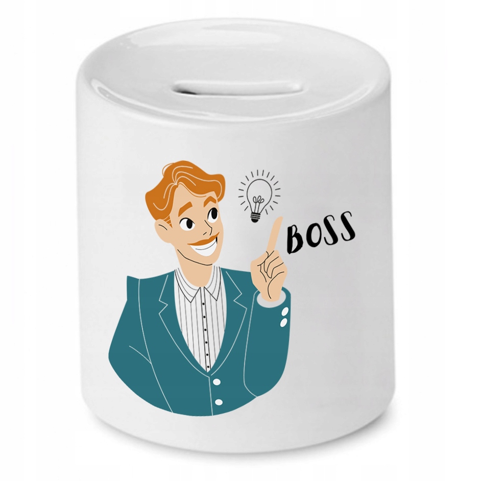 Skarbonka Dla Szefa Szefowa Boss Prezent Z Nadrukiem Ze Zdjęciem