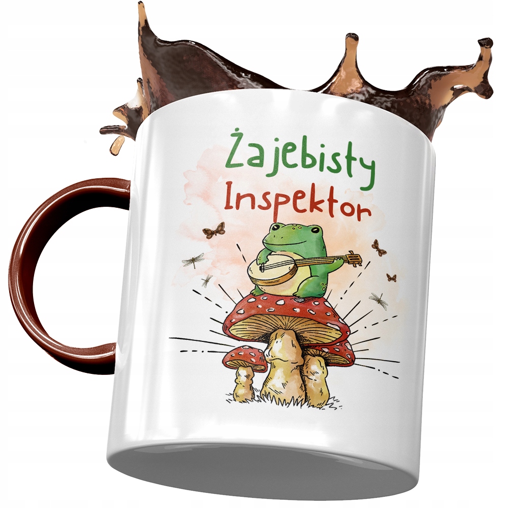 Kubek Bordowy Dla Inspektora Żajebisty Prezent Z Nadrukiem Ze Zdjęciem