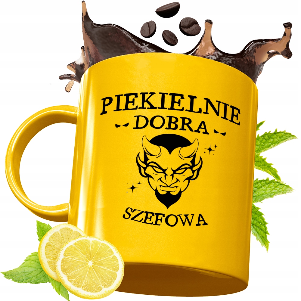 Złoty Kubek Premium Dla Szefowej Prezent Z Nadrukiem Ze Zdjęciem