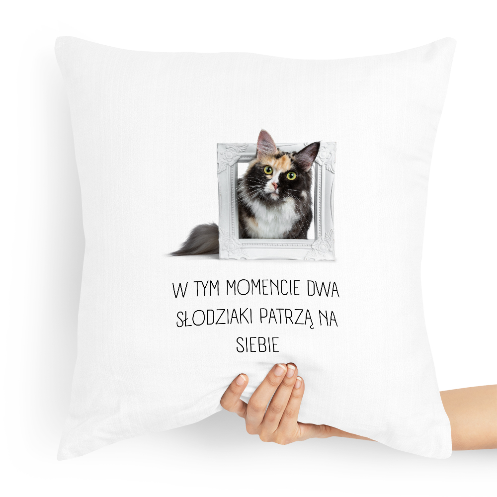 Poduszka Prezent Dla Dziewczyny Dwa Słodziaki Z Nadrukiem Ze Zdjęciem