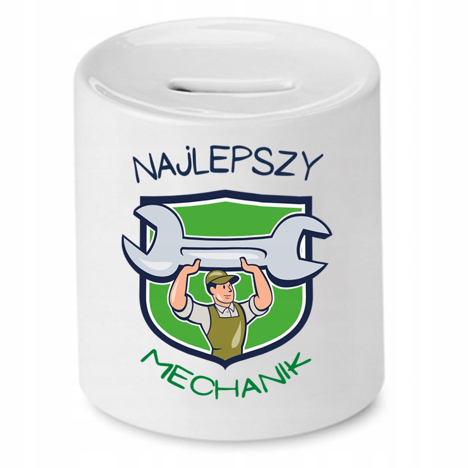 Skarbonka Dla Mechanika Najlepszy Mechanik Prezent Z Nadrukiem Ze Zdjęciem