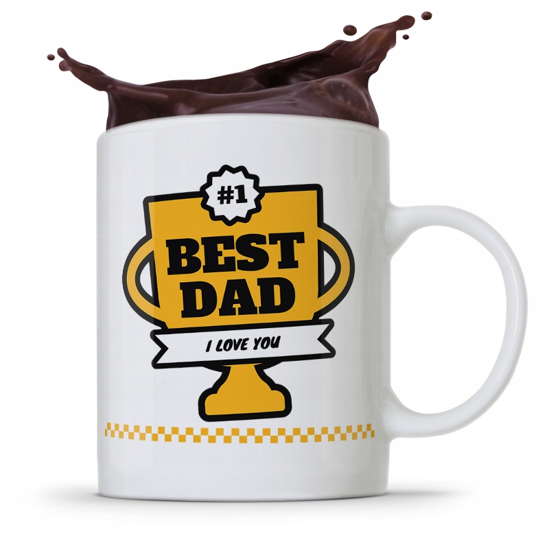 Kubek Na Dzień Ojca Dla Taty Best Dad I Love You Z Nadrukiem Ze Zdjęciem