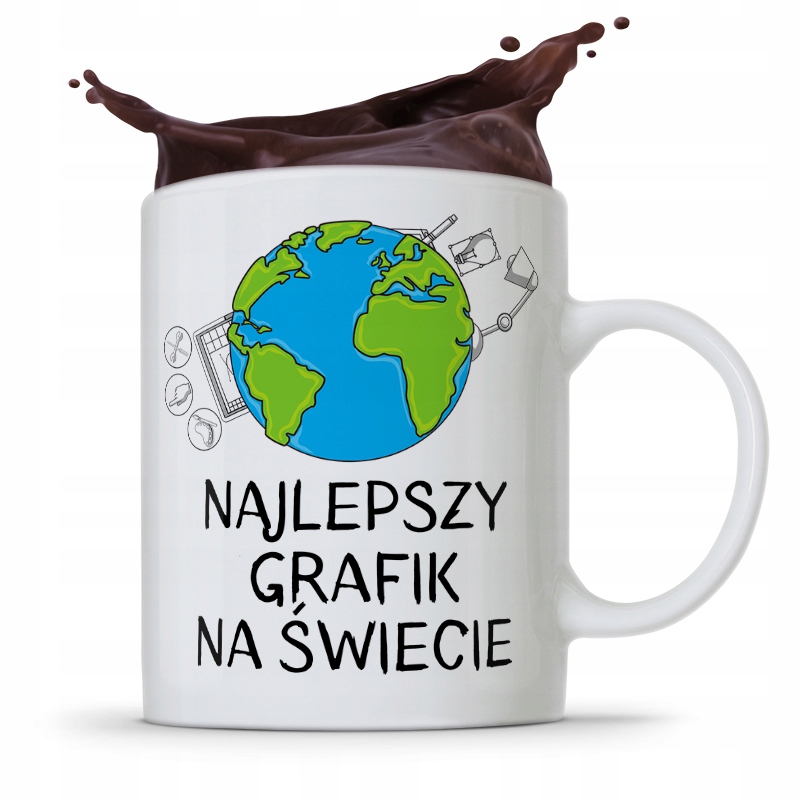 Kubek Prezent Dla Najlepszego Grafika Na Świecie Z Nadrukiem Ze Zdjęciem