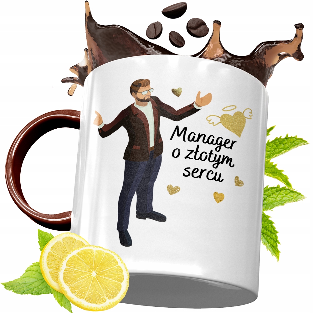 Kubek Bordowy Dla Managera Na Urodziny Prezent Z Nadrukiem Ze Zdjęciem