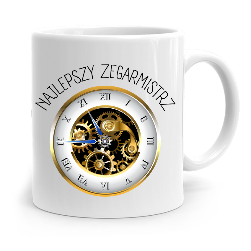 Kubek Prezent Zegarmistrza Najlepszy Zegarmistrz Z Nadrukiem Ze Zdjęciem