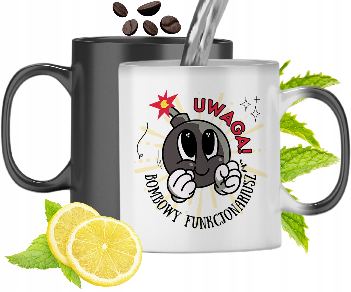 Dla Funkcjonariusza Kubek Magiczny Na Prezent Z Nadrukiem Ze Zdjęciem