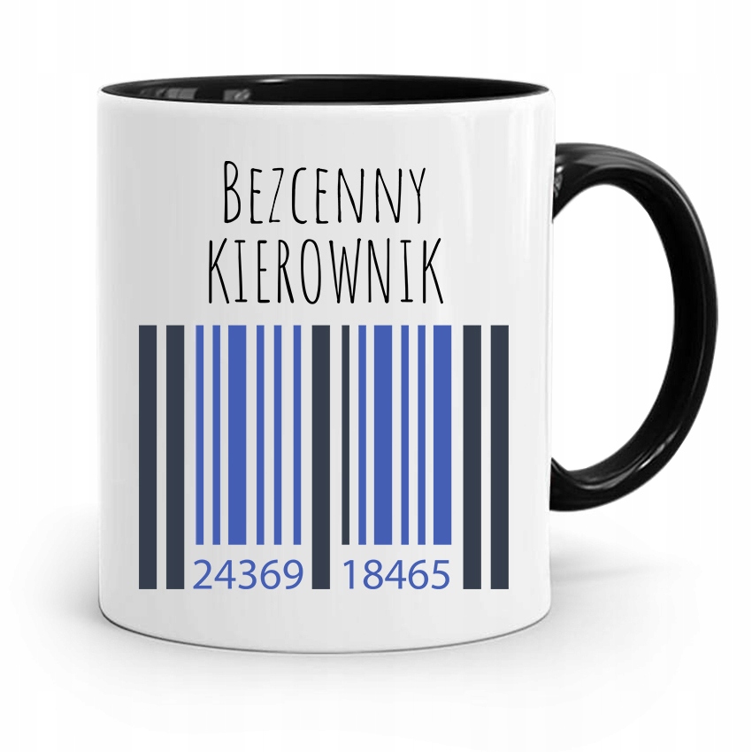 Kubek Czarny Dla Kierownika Bezcenny Kierownik Z Nadrukiem Ze Zdjęciem
