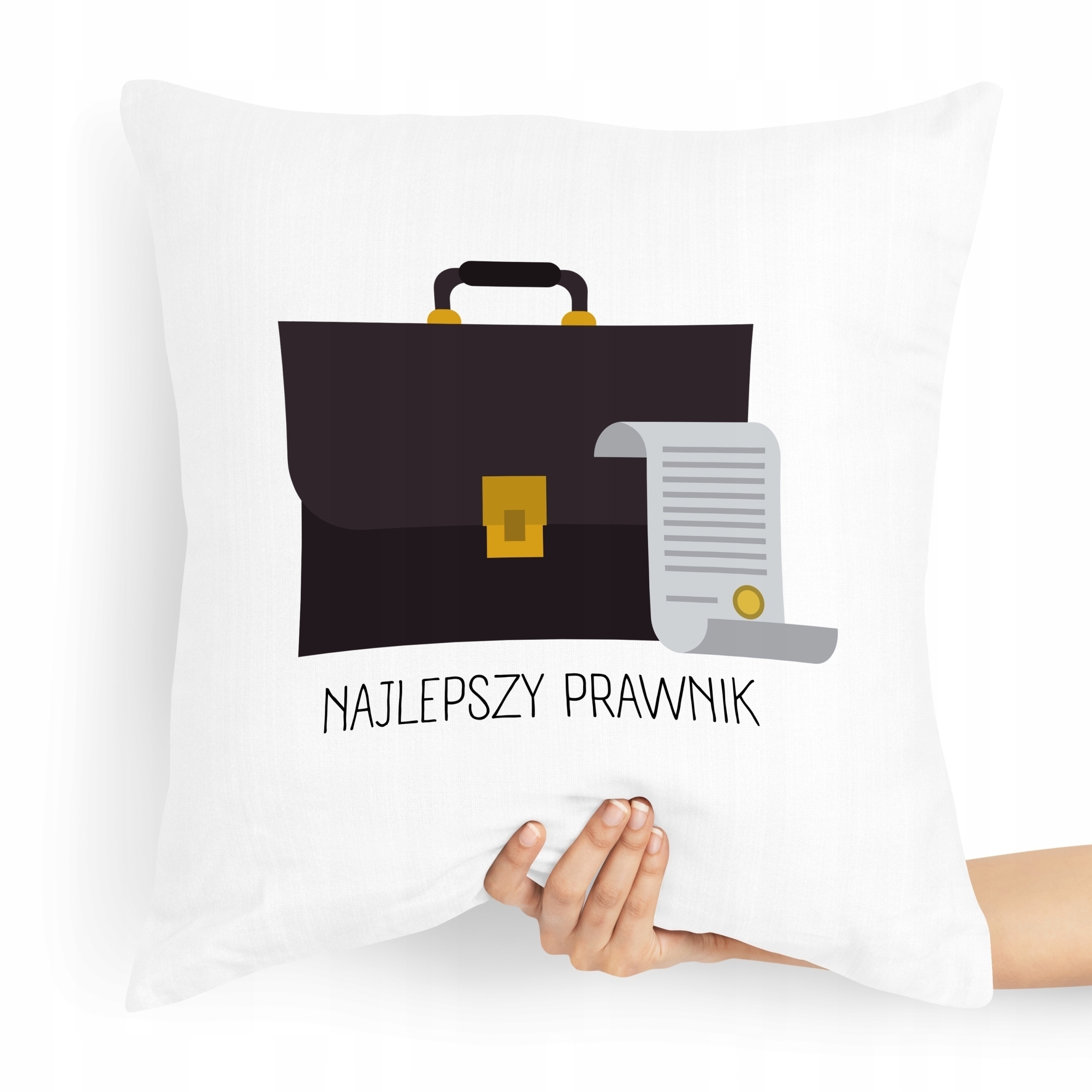 Poduszka Prezent Dla Prawnika Najlepszy Prawnik Z Nadrukiem Ze Zdjęciem