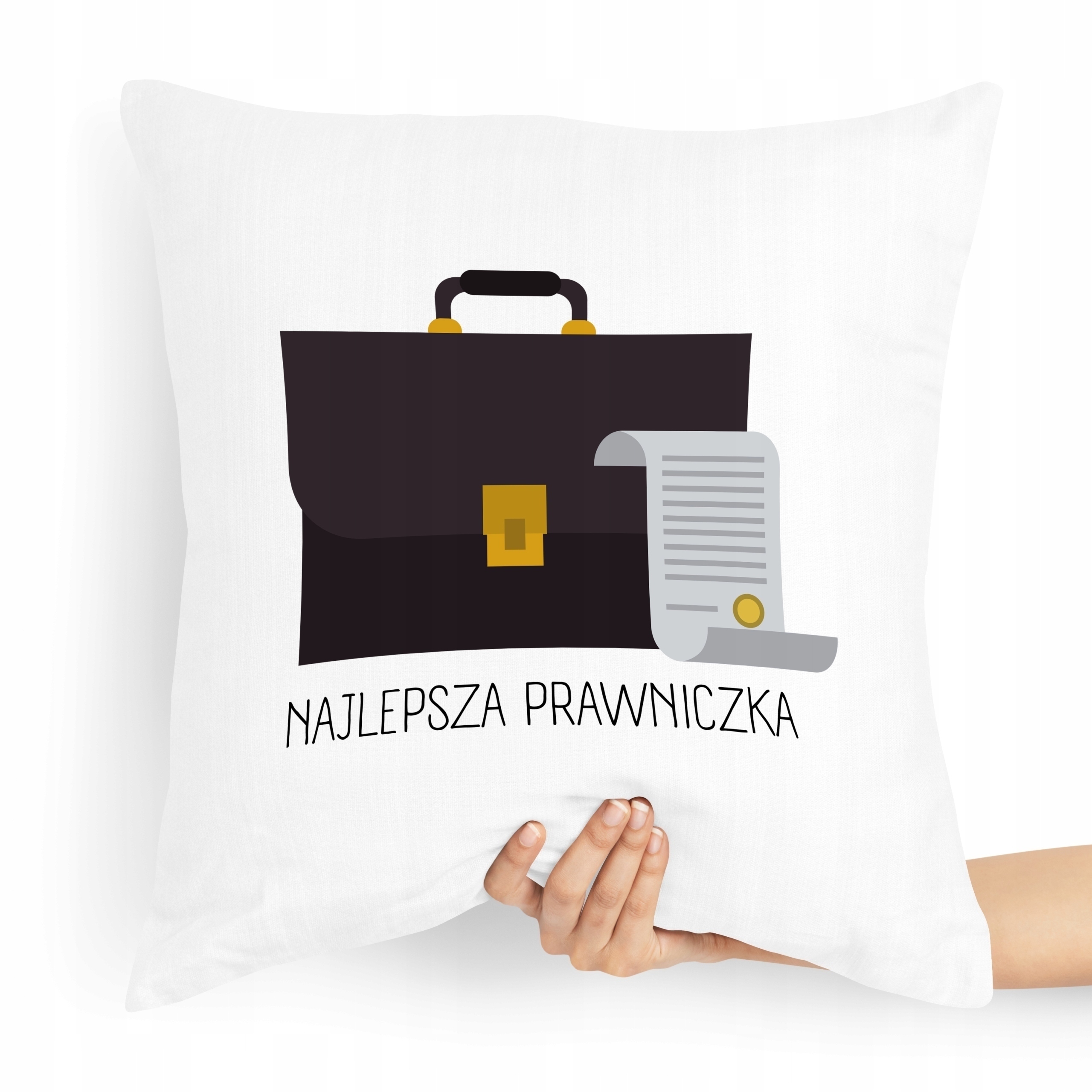 Poduszka Prezent Dla Prawnika Najlepsza Prawniczka Z Nadrukiem Ze Zdjęciem