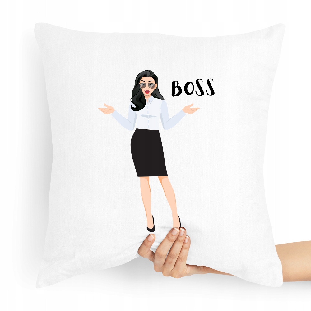 Poduszka Prezent Dla Szefa Szefowa Boss Z Nadrukiem Ze Zdjęciem