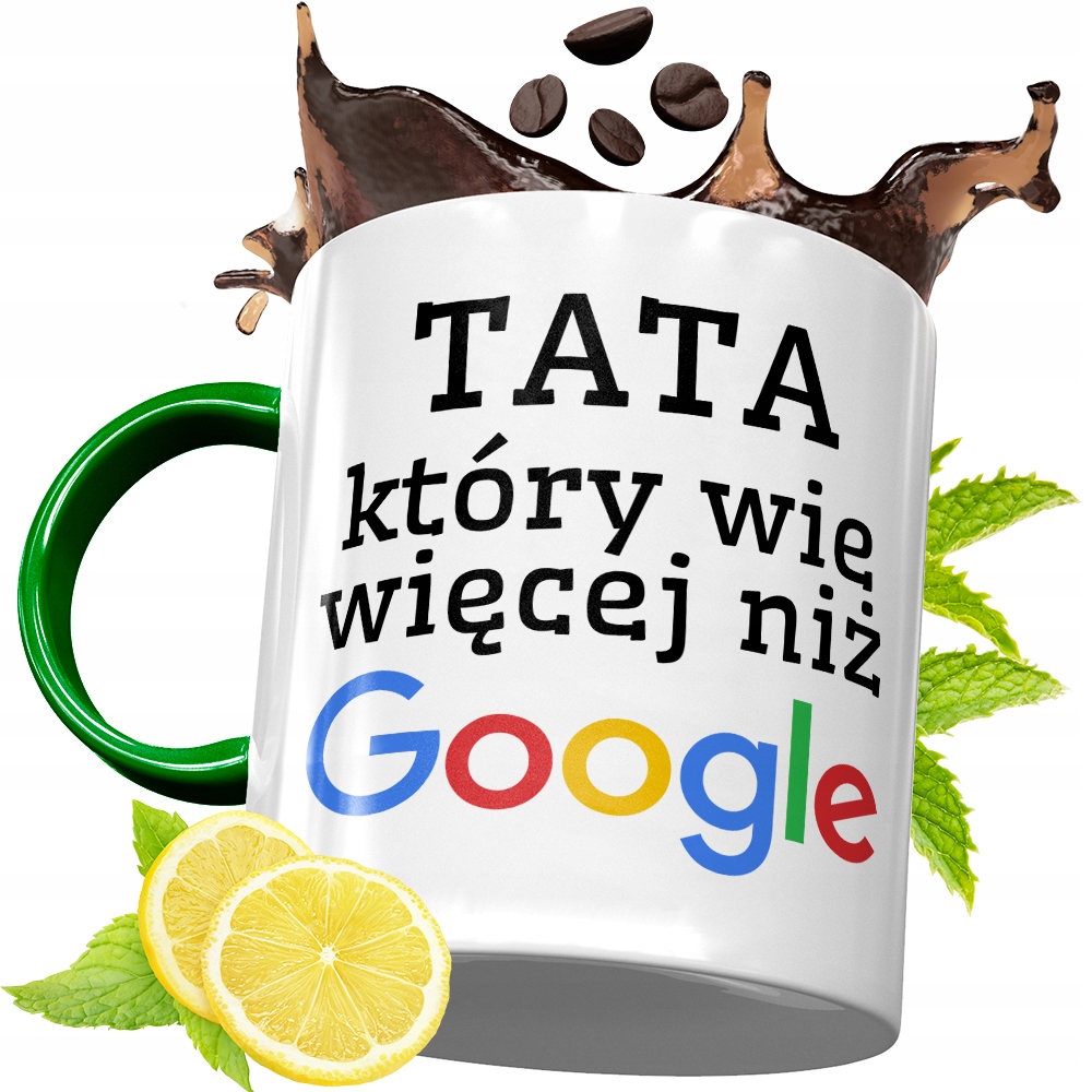 Kubek Zielony Dla Taty Tatusia Na Urodziny Prezent Z Nadrukiem Ze Zdjęciem