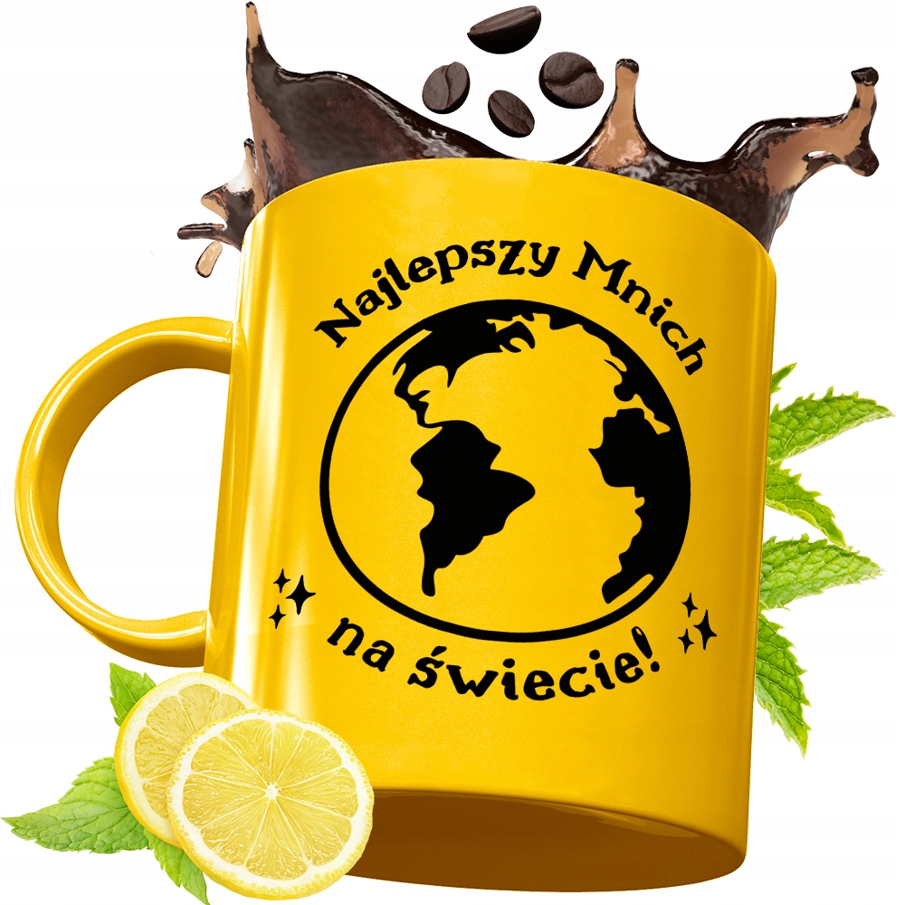 Złoty Kubek Premium Dla Mnicha Prezent Z Nadrukiem Ze Zdjęciem