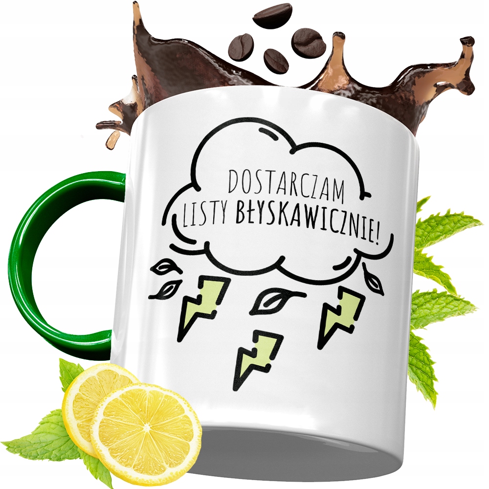 Kubek Zielony Dla Listonosza Na Prezent Urodziny Z Nadrukiem Ze Zdjęciem