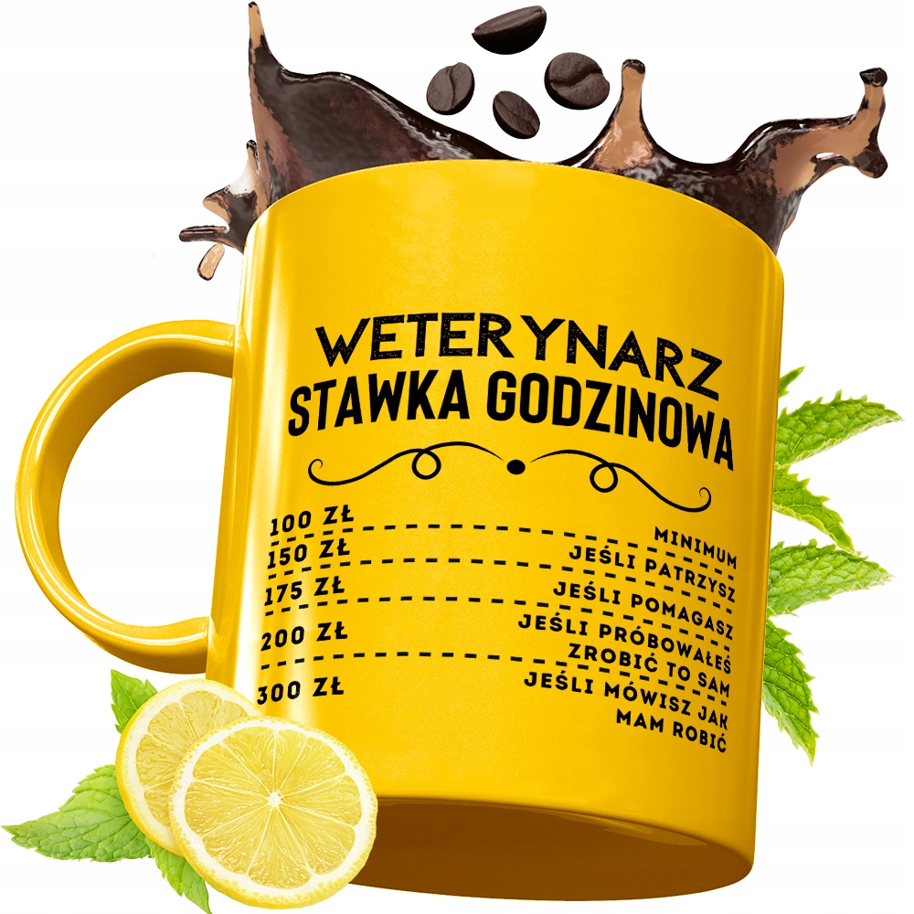 Złoty Kubek Premium Dla Weterynarza Prezent Z Nadrukiem Ze Zdjęciem