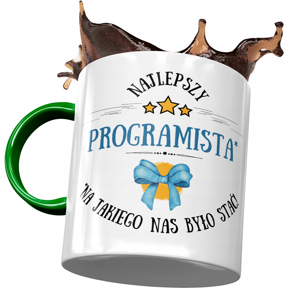 Kubek Dla Programisty Najlepszy Programista Z Nadrukiem Ze Zdjęciem